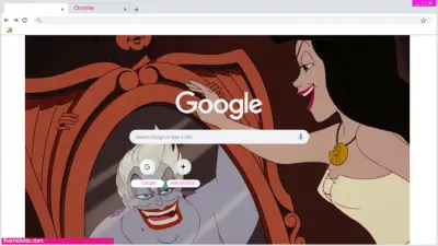 Ursula looking in mirror  