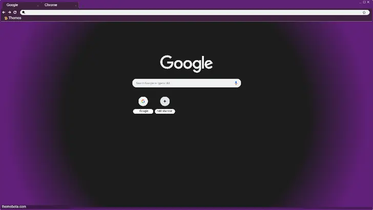 A deep black circle surrounded by a soft purple glow, creating a mysterious and serene mood.